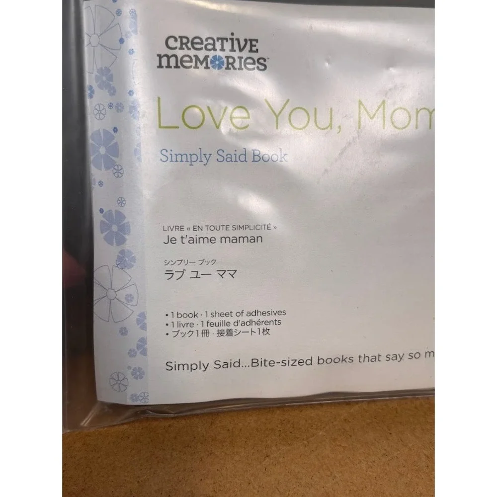 Creative Memories Love You Mom Simply Said Book 2013 Mini Scrapbook Kit 0313 NEW
